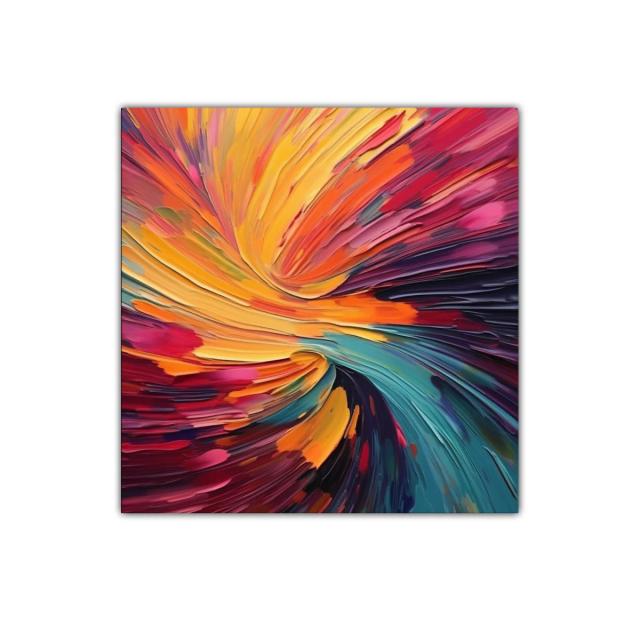 Explosión de colores vivos en movimiento dinámico