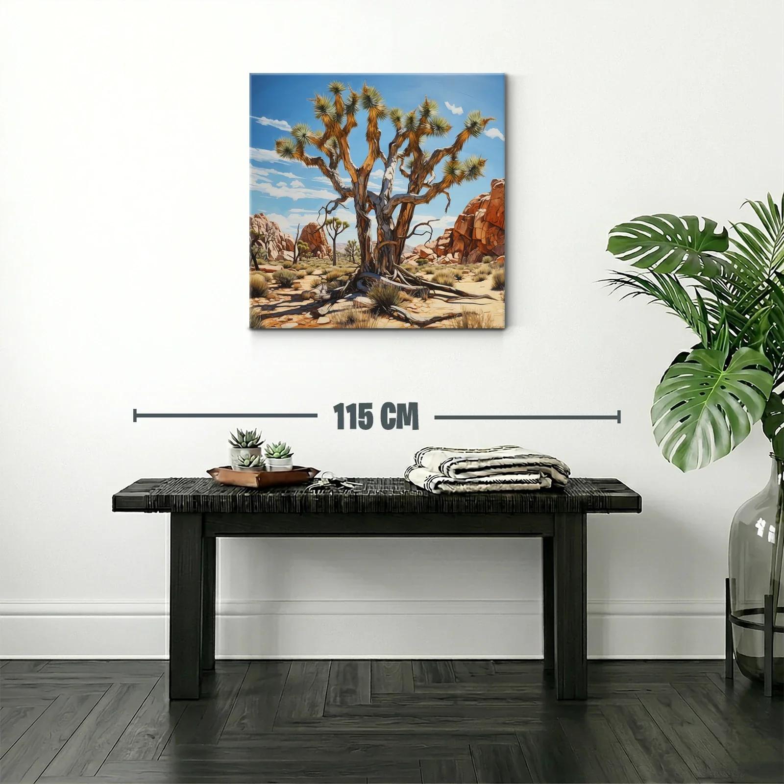 Árbol desértico en paisaje rocoso bajo cielo azul — miniatura 2