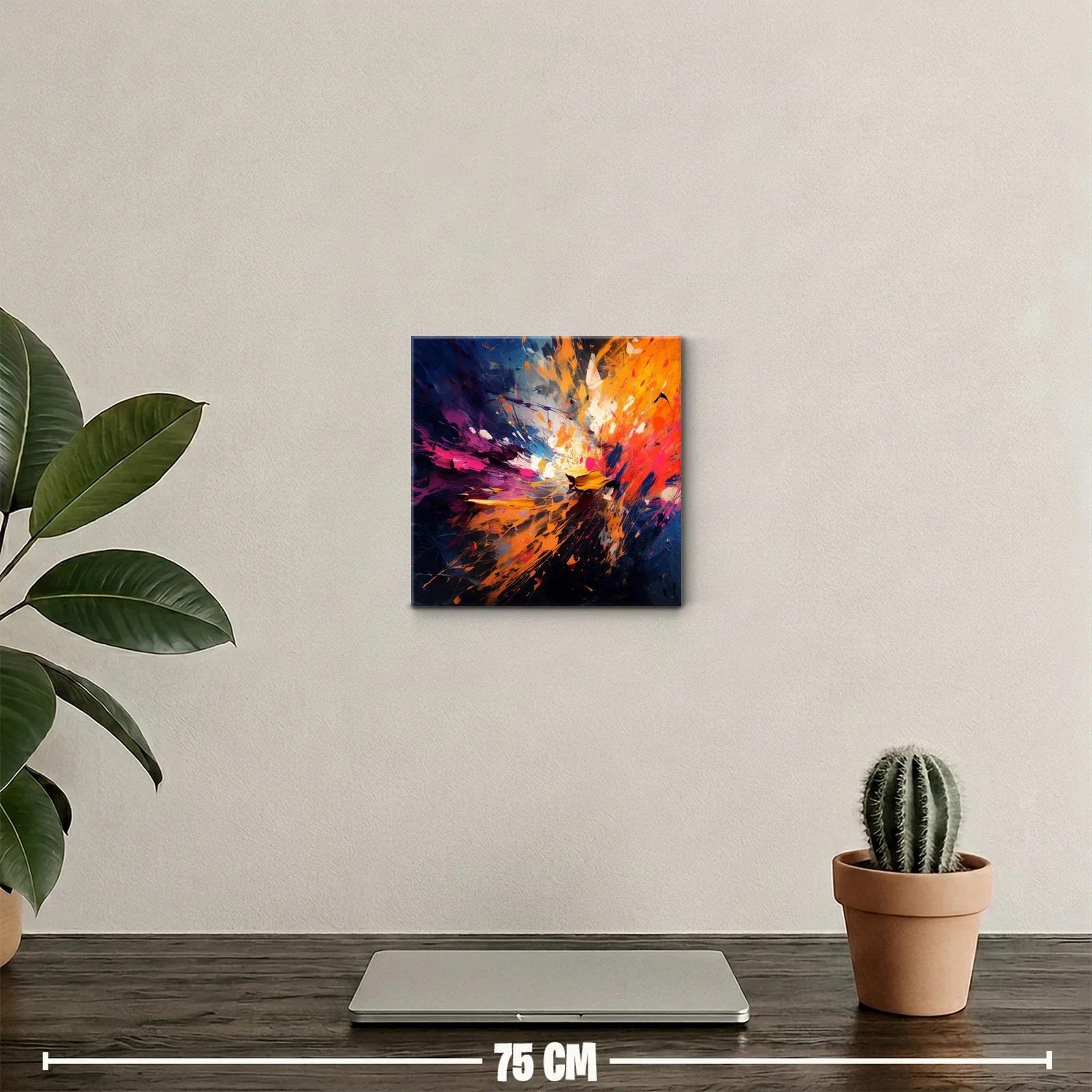 Explosión de color vibrante en composición abstracta dinámica — miniatura 2