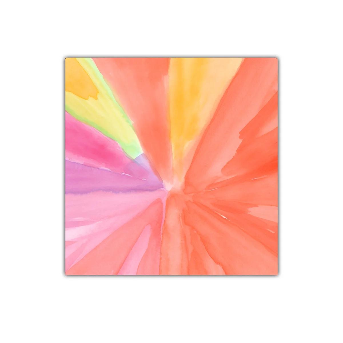 Cuadro decorativo en tonos cálidos con efecto radial — imagen principal