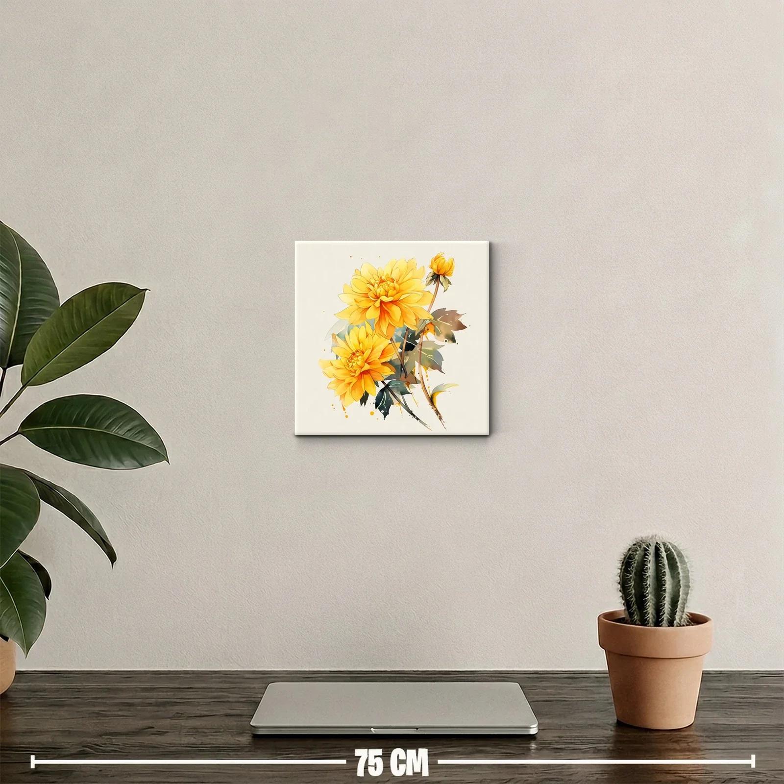 Elegantes flores amarillas para un ambiente vibrante y acogedor — miniatura 2