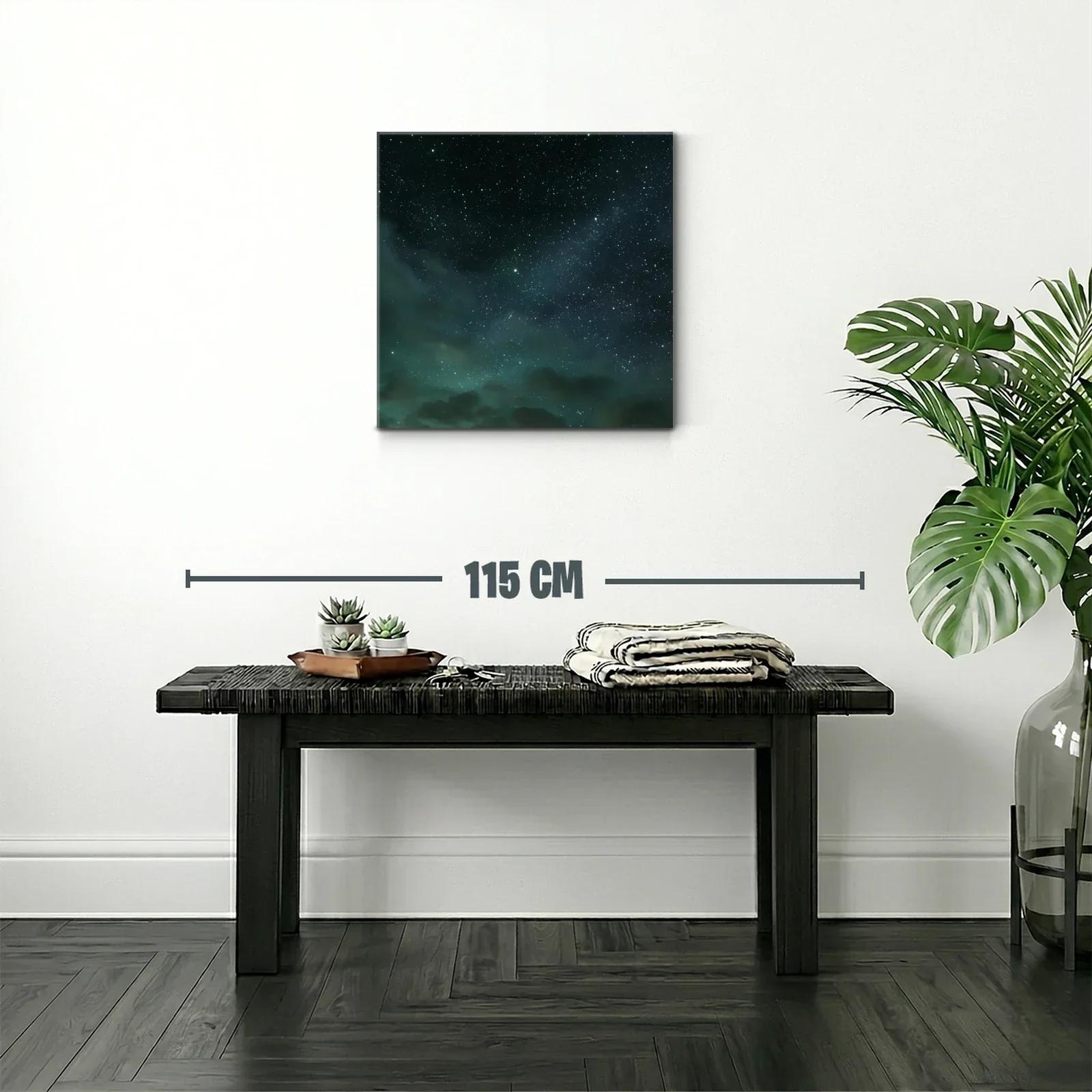 Cielo estrellado con nebulosas y nubes suaves — miniatura 2