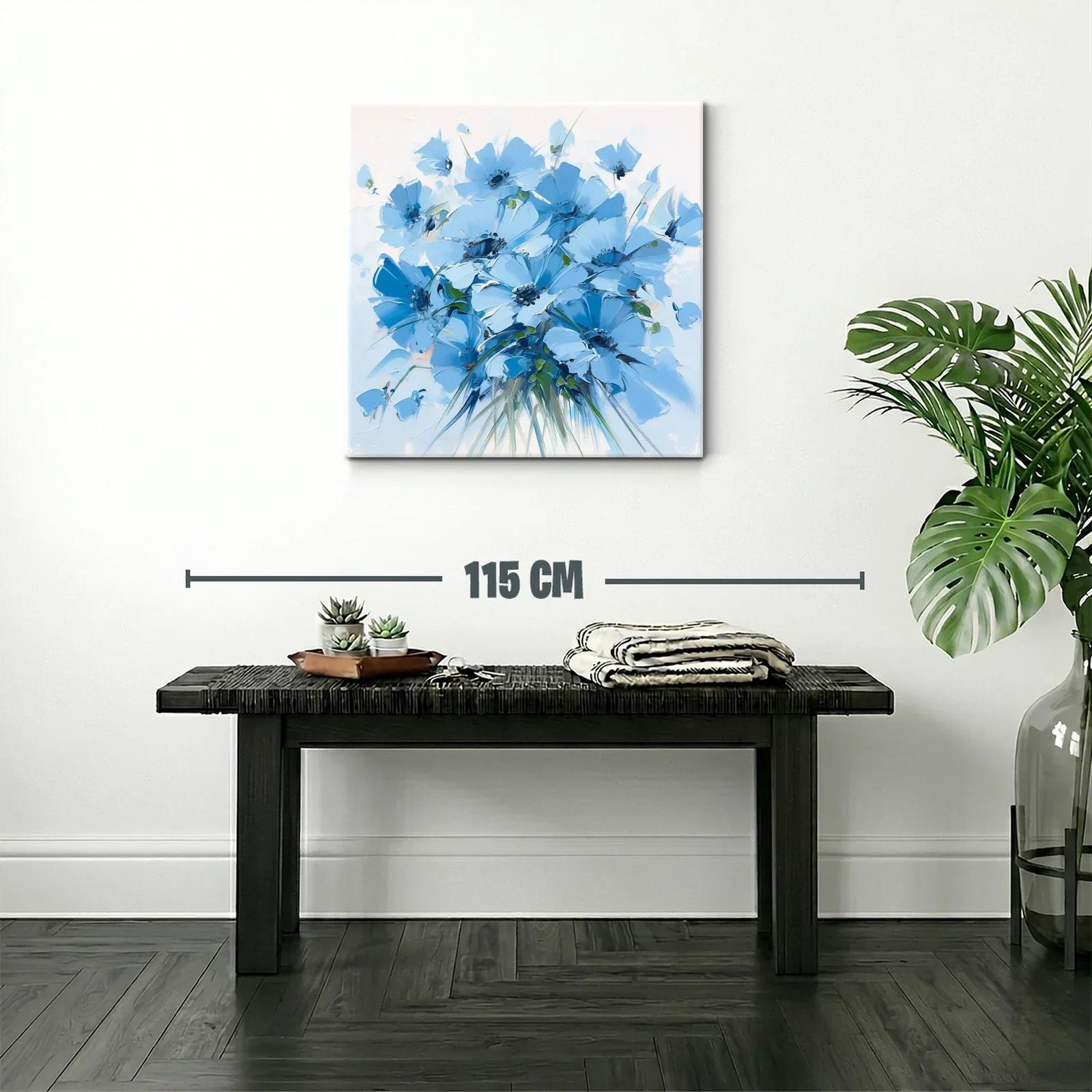 Ramo de flores azules para un espacio sereno y elegante — miniatura 2