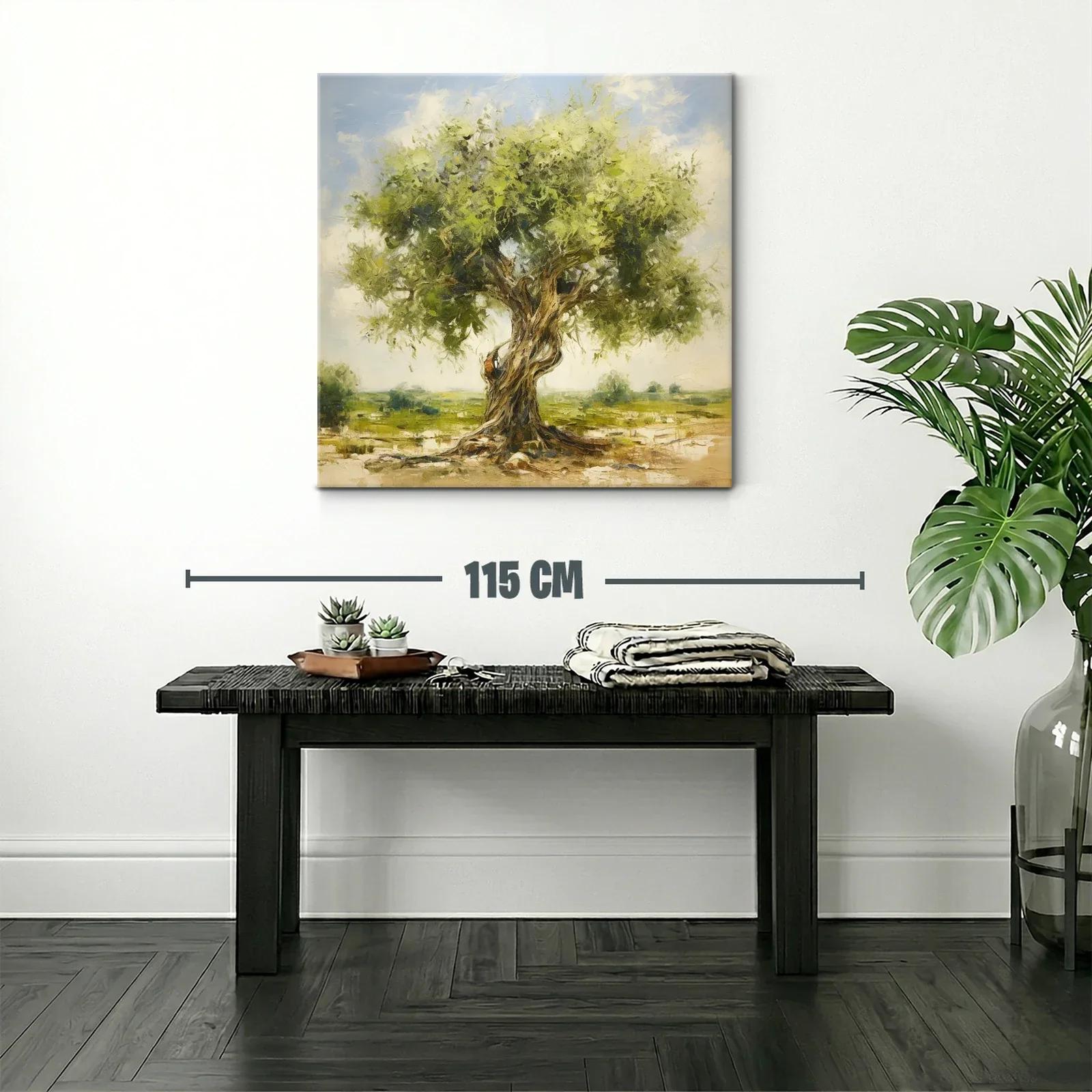 Árbol frondoso en paisaje sereno y luminoso — miniatura 2