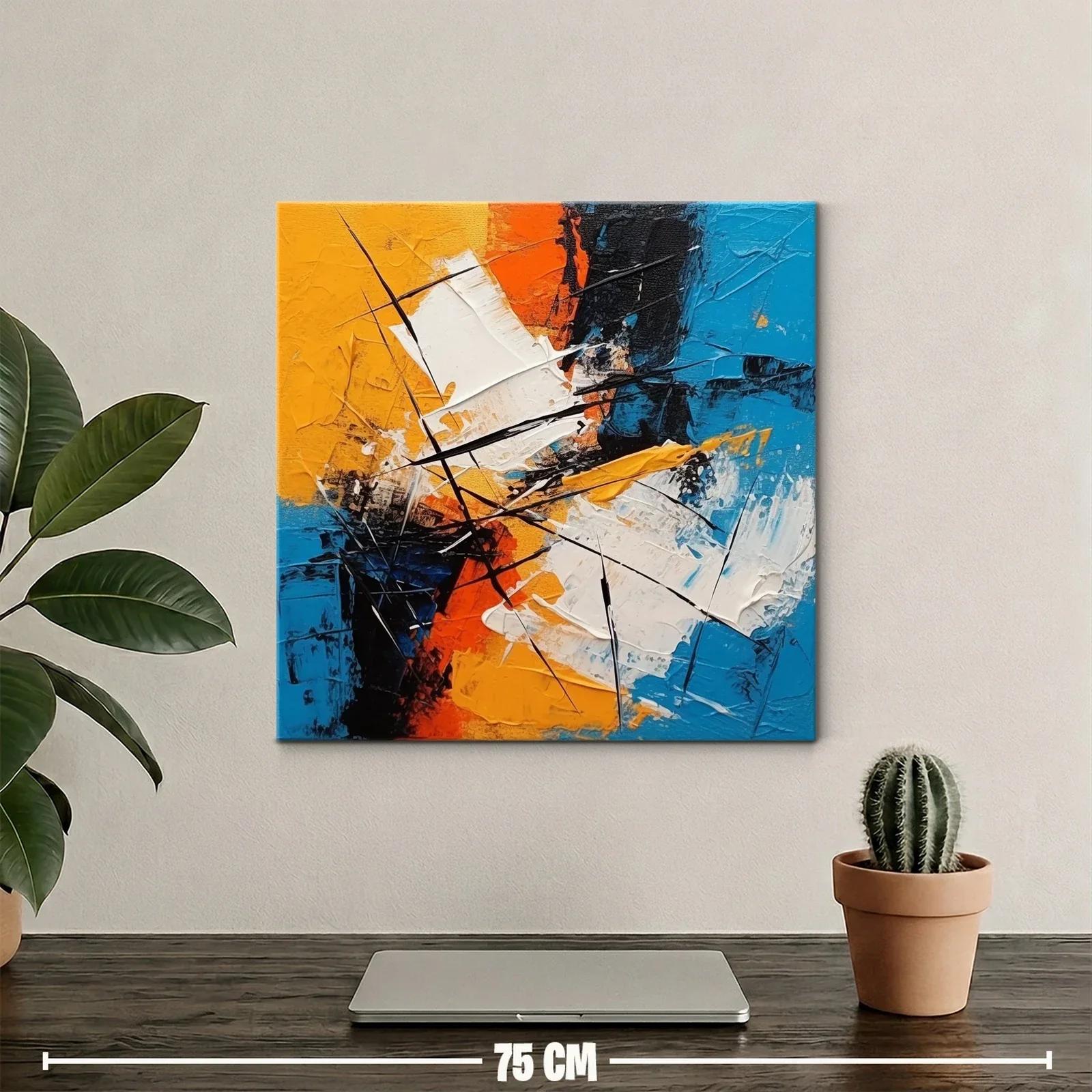 Composición abstracta vibrante con contrastes intensos — miniatura 2