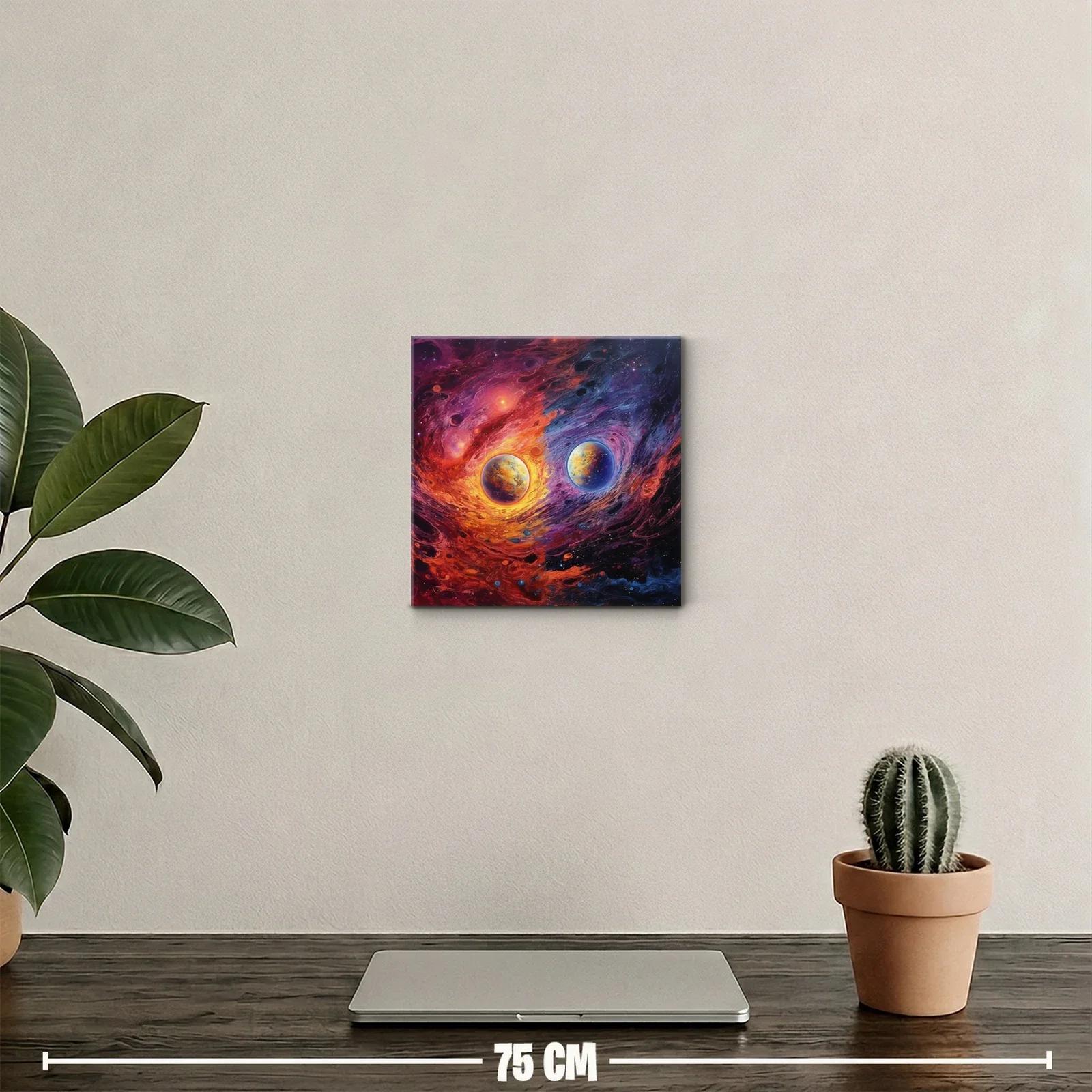 Planetas gemelos en danza cósmica de fuego y hielo — miniatura 2