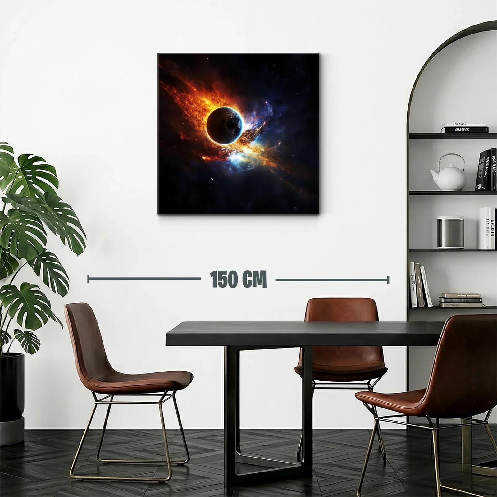 Impactante cuadro de planeta con estallido cósmico — miniatura 2