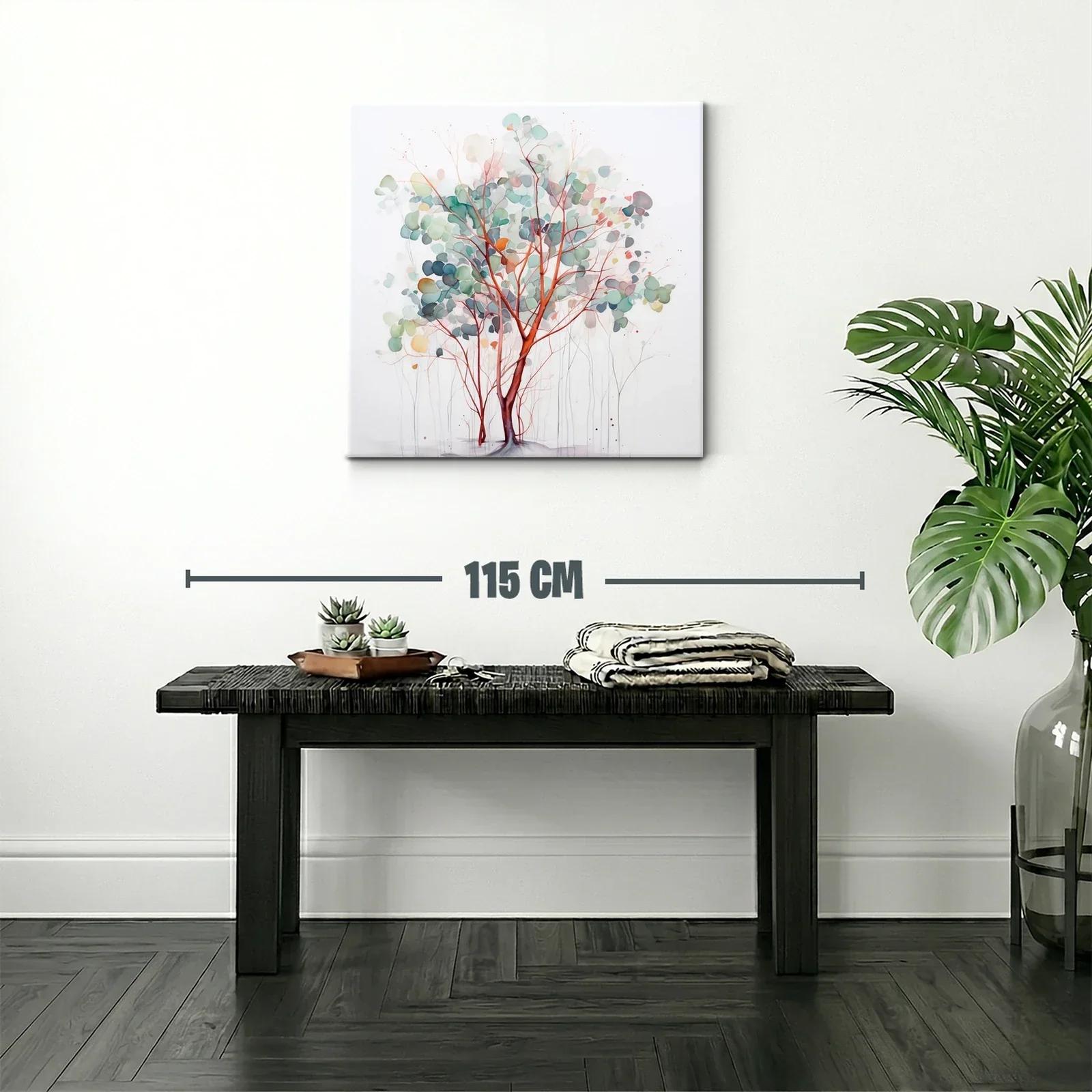 Árbol abstracto de tonos suaves y ramas delicadas — miniatura 2