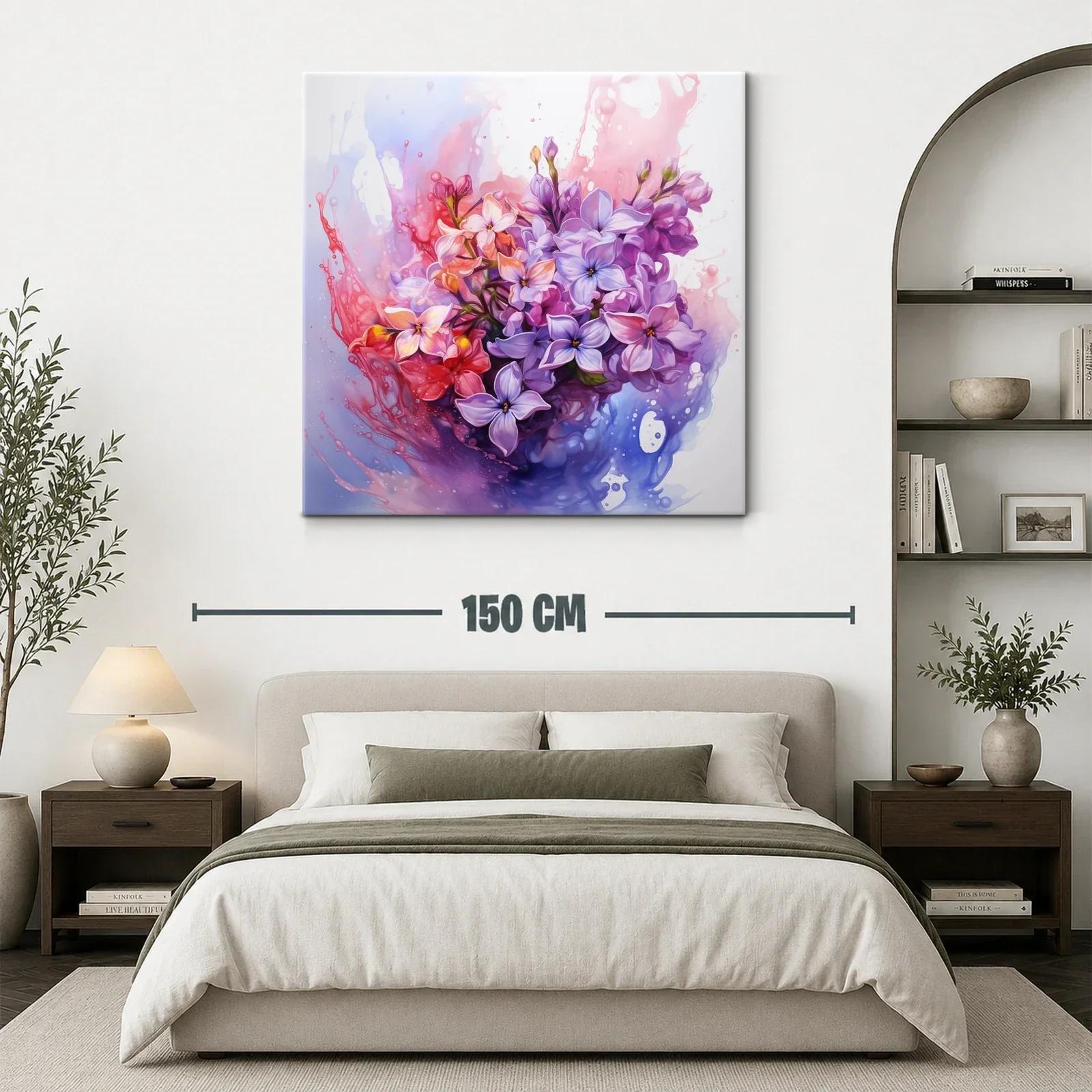 Bouquet vibrante con flores en tonos pastel y púrpura — miniatura 3