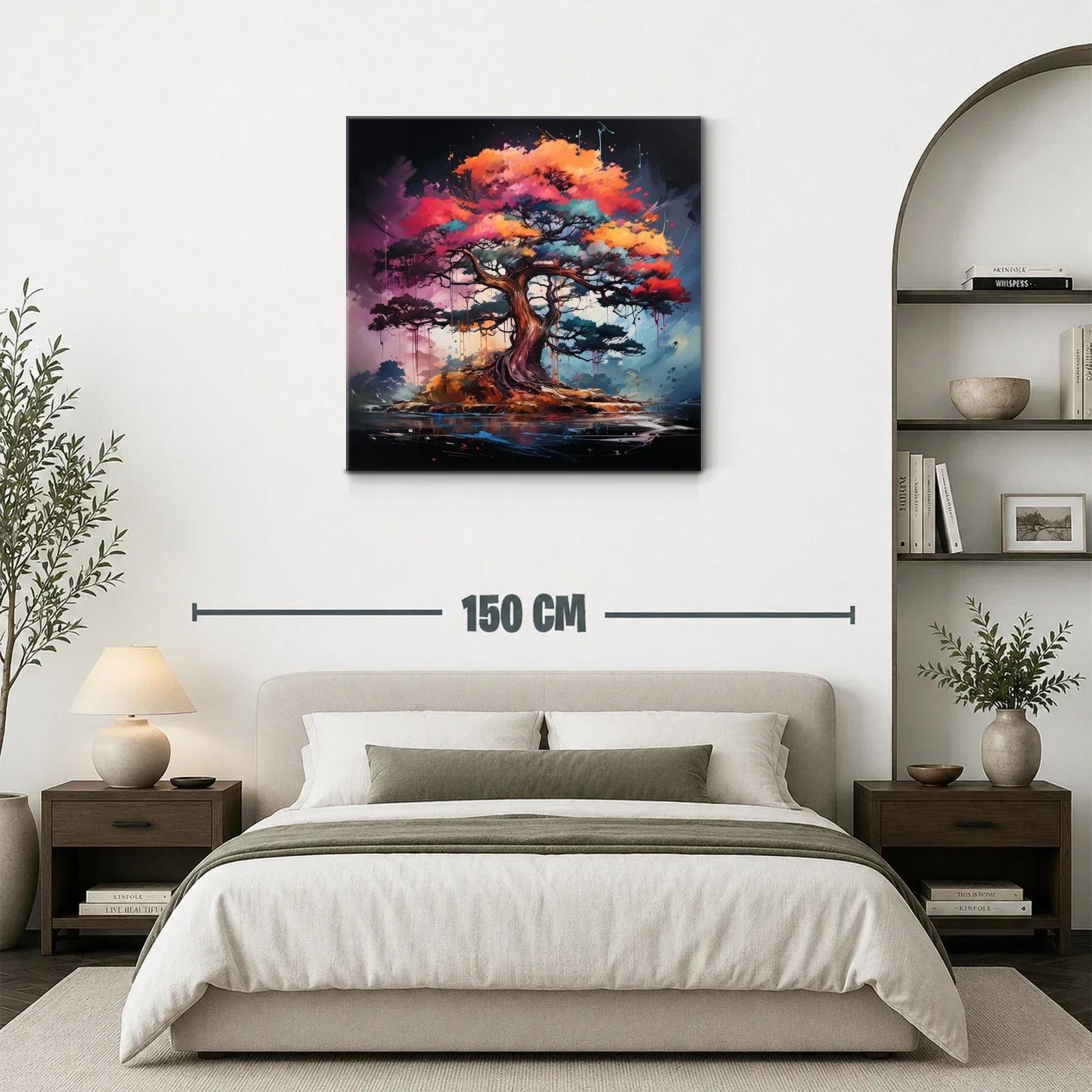 Árbol lleno de vida con tonos vibrantes y detalle dinámico — miniatura 3
