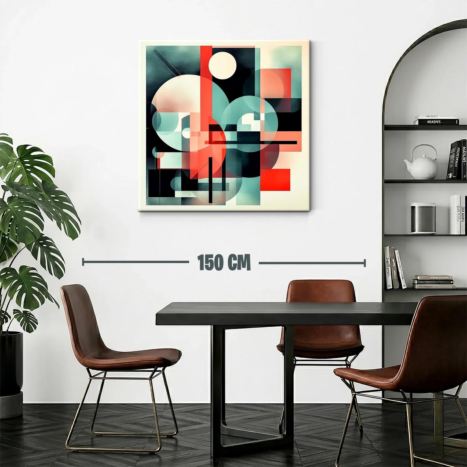 Composición geométrica vibrante con contrastes intensos — miniatura 2