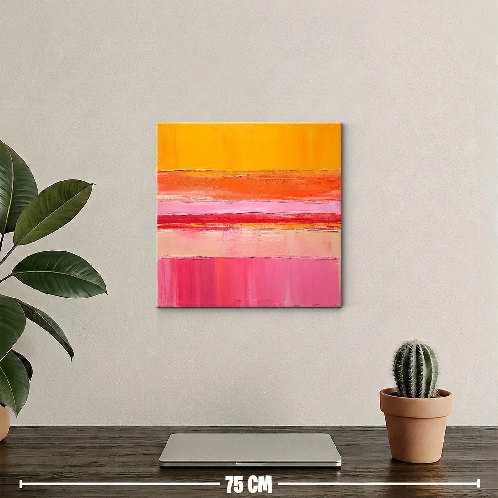 Composición abstracta en tonos cálidos y vibrantes — miniatura 2