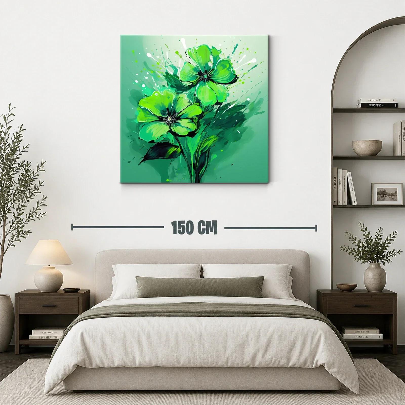 Flores vibrantes en tonos verdes llenos de vida y energía — miniatura 3