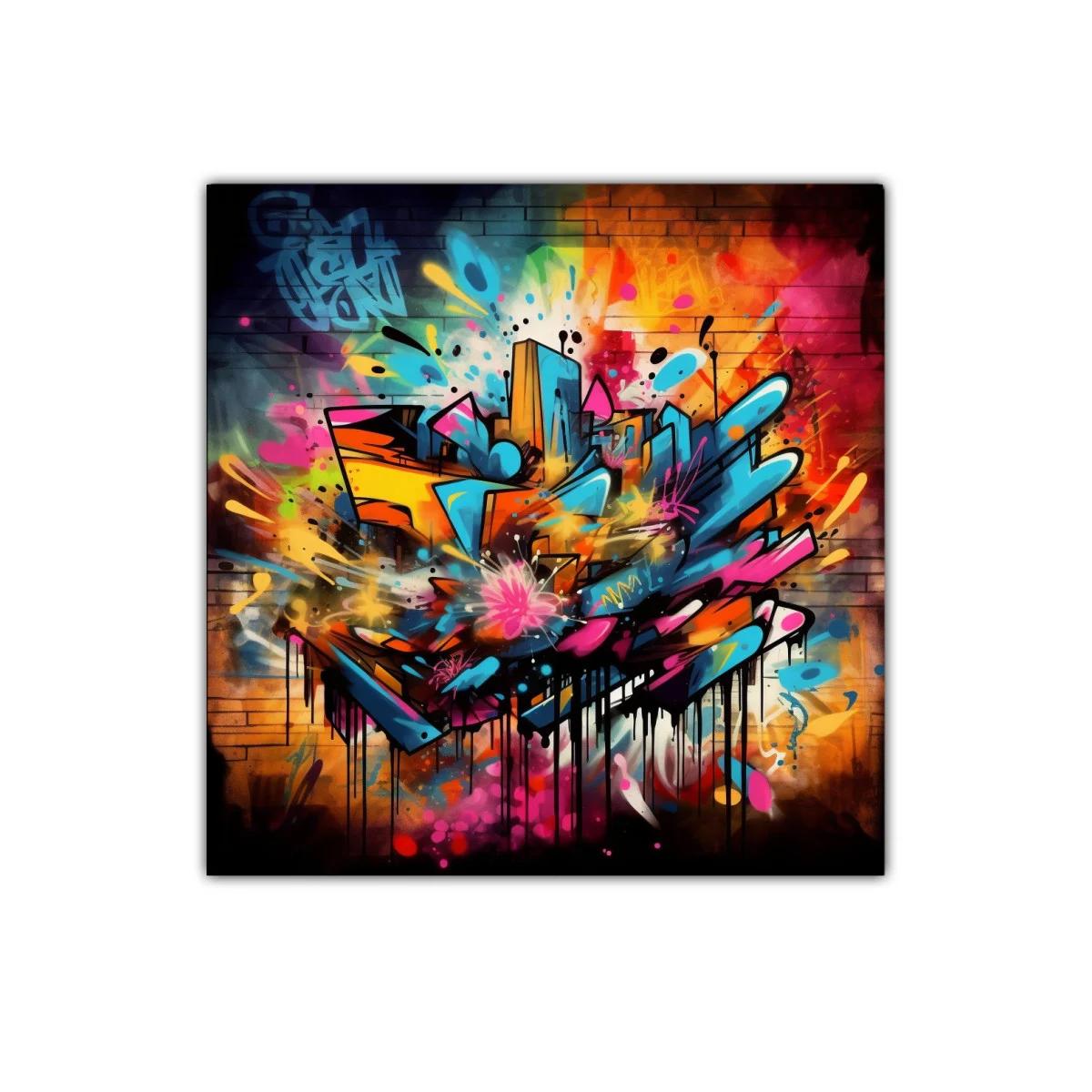 Explosión urbana de color en arte gráfico moderno — imagen principal