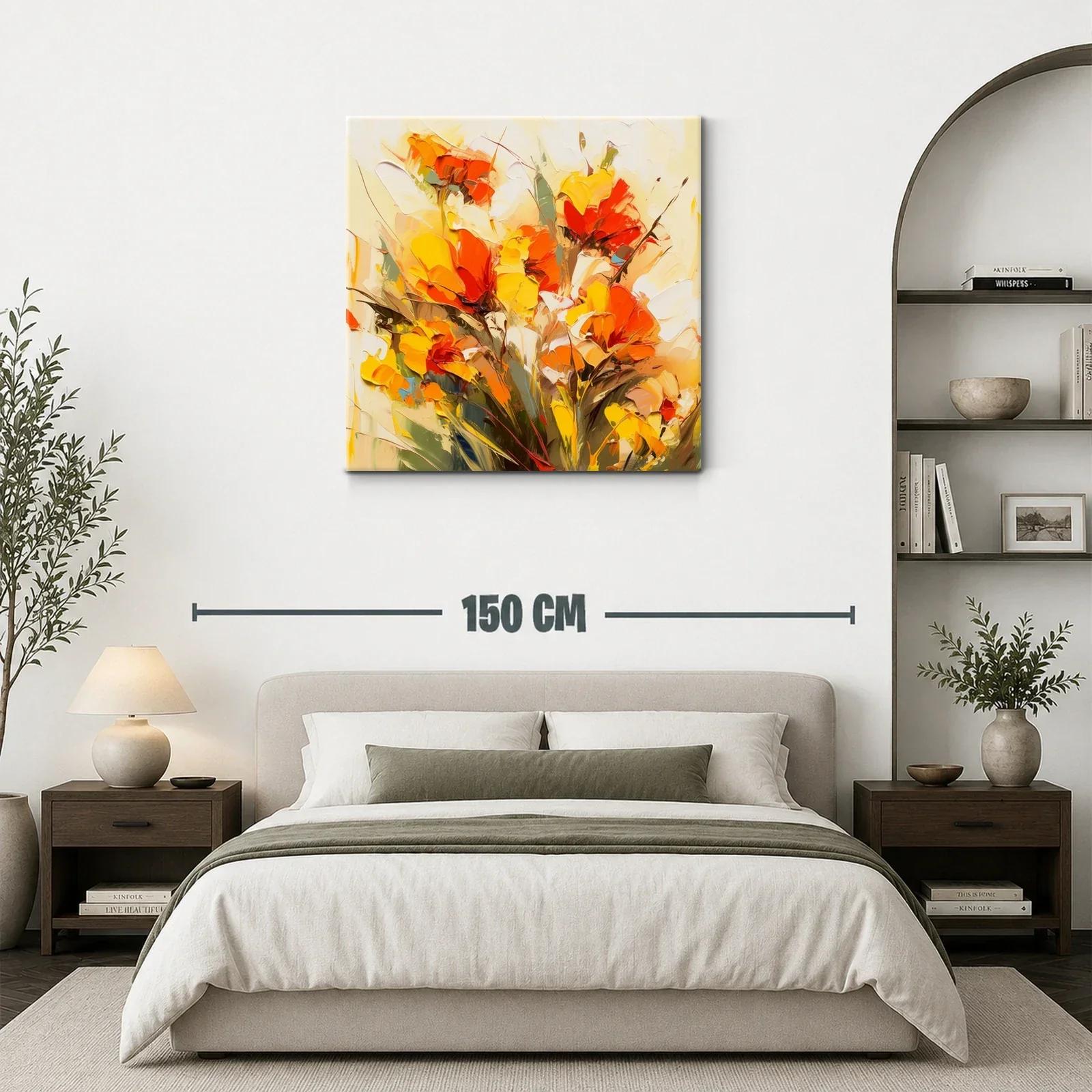 Explosión de Flores en Tonos Cálidos y Vibrantes — miniatura 3