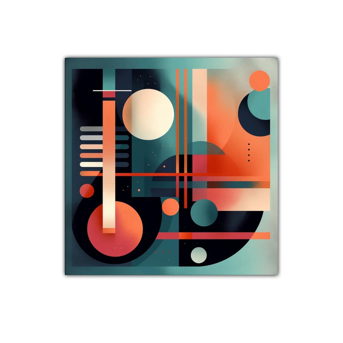 Composición Abstracta con Formas Geométricas y Colores Vibrantes — imagen principal