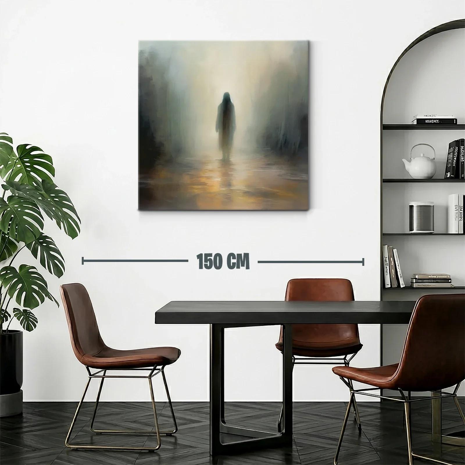 Escena etérea con figura solitaria en ambiente brumoso — miniatura 2