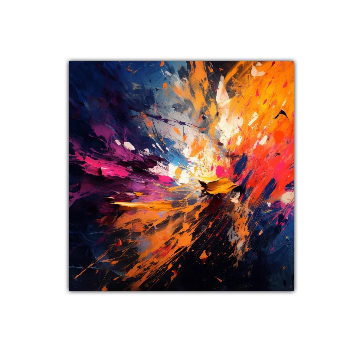 Explosión de color vibrante en composición abstracta dinámica — miniatura 1
