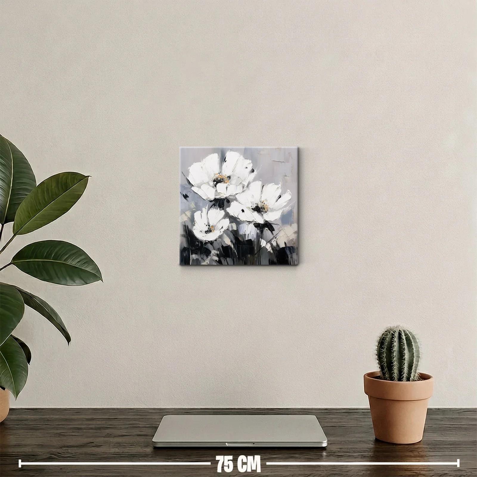 Elegancia floral en tonos neutros para espacios modernos — miniatura 2