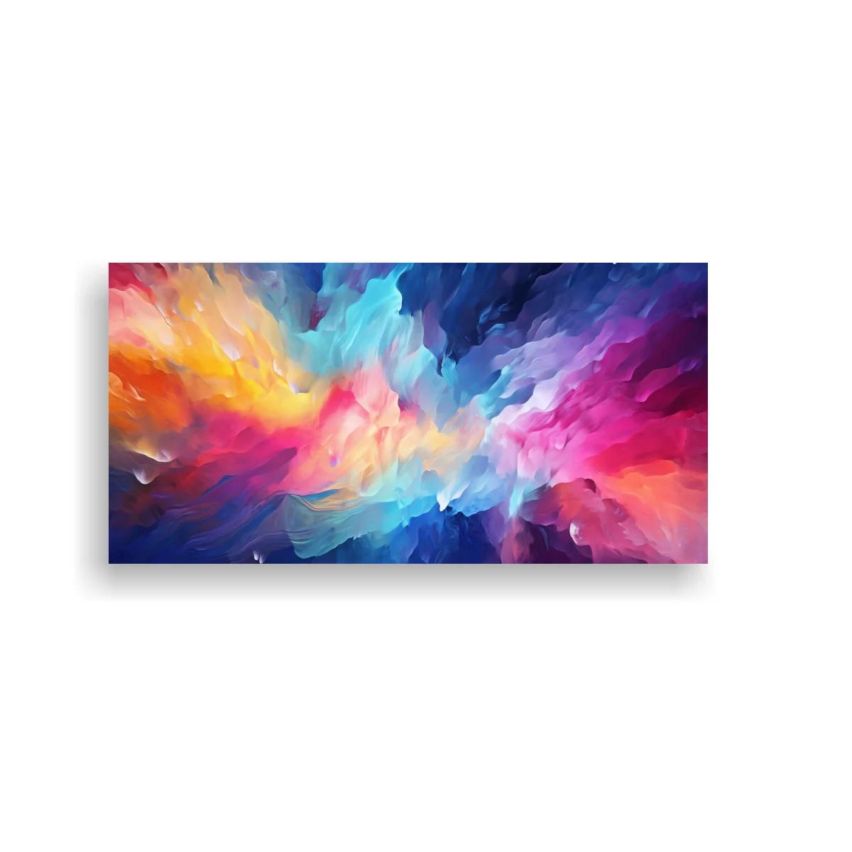 Cuadro nube de color abstracta con resplandor luminoso — imagen principal