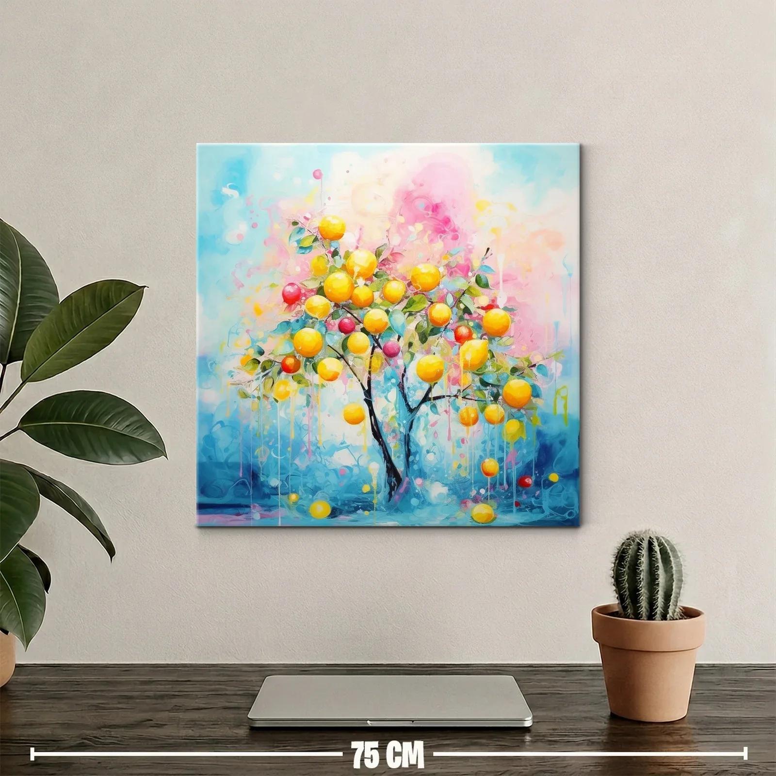 Árbol frutal con tonos vibrantes y atmósfera luminosa — miniatura 2