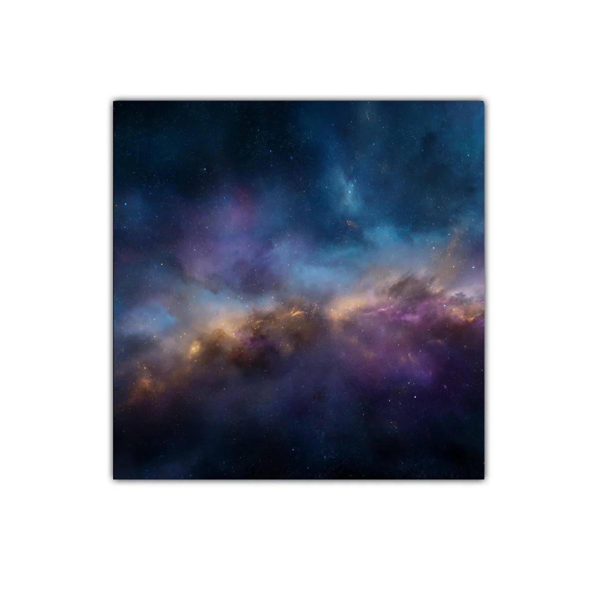 Cuadro Galaxia Espacial con Estrellas y Nebulosas Coloridas — imagen principal
