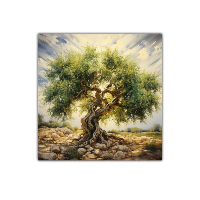 Árbol antiguo con ramas retorcidas y follaje exuberante