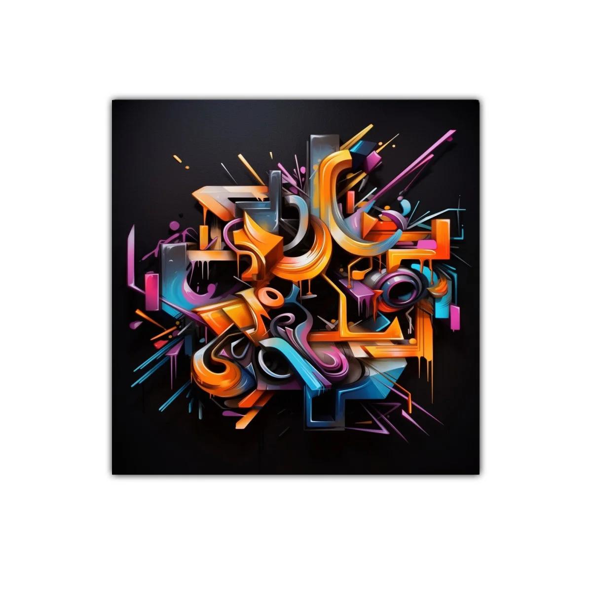 Composición abstracta en colores vibrantes y formas dinámicas — imagen principal