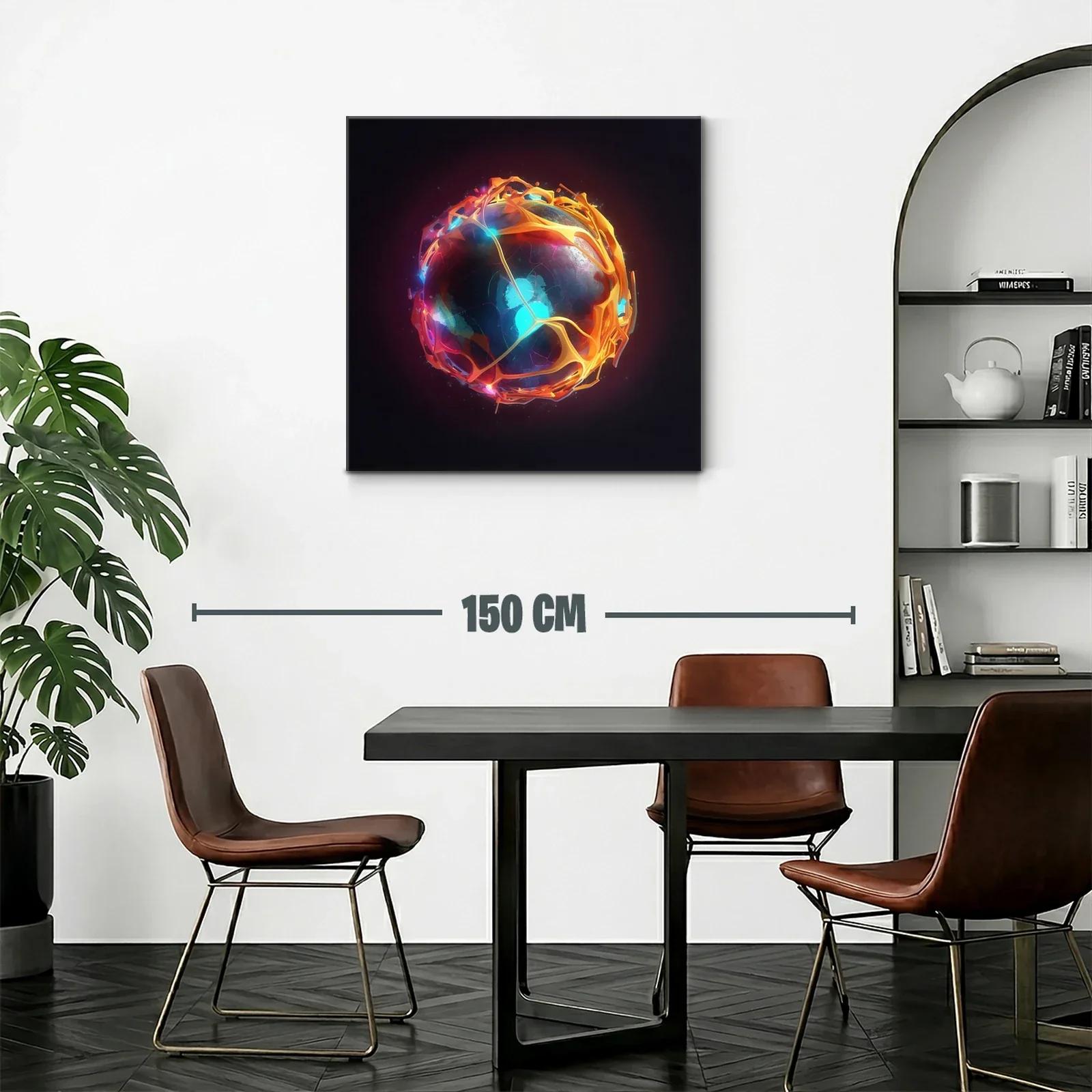 Esfera luminosa con patrones abstractos y energía vibrante — miniatura 2