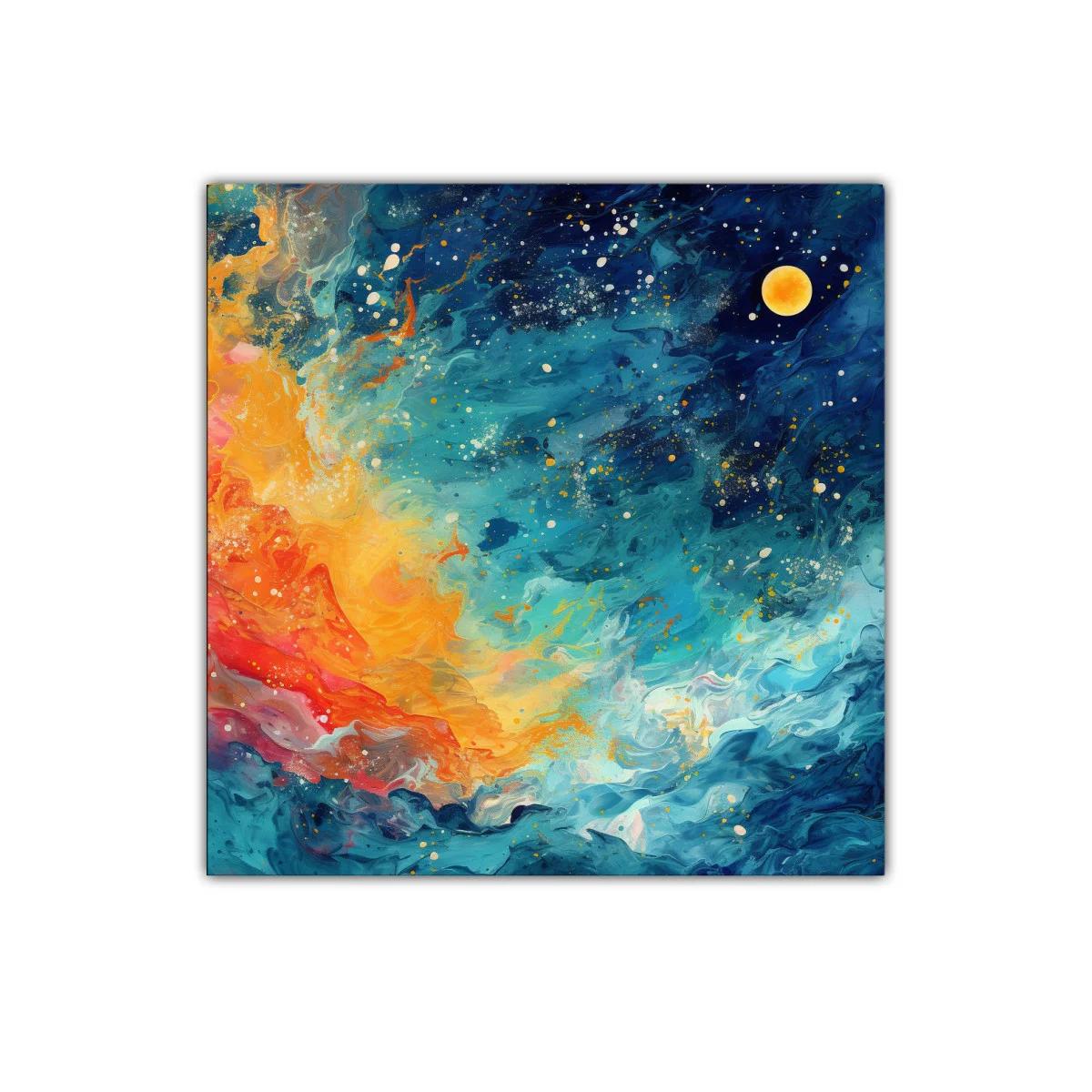 Explosión de colores vibrantes en un paisaje cósmico — imagen principal