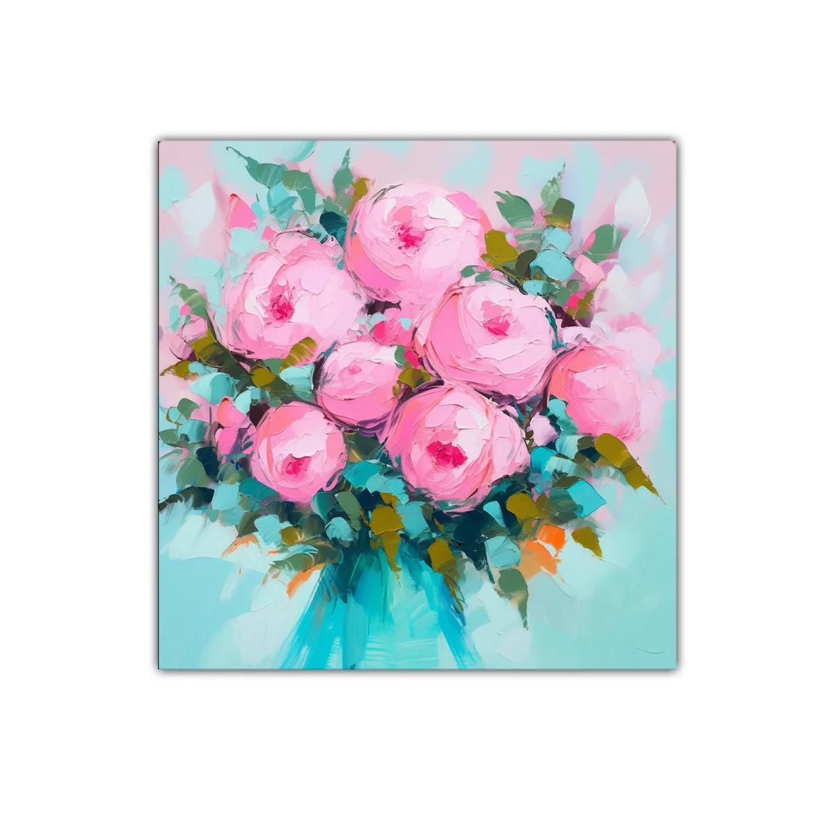 Ramo de rosas rosas vibrantes con follaje fresco — imagen principal