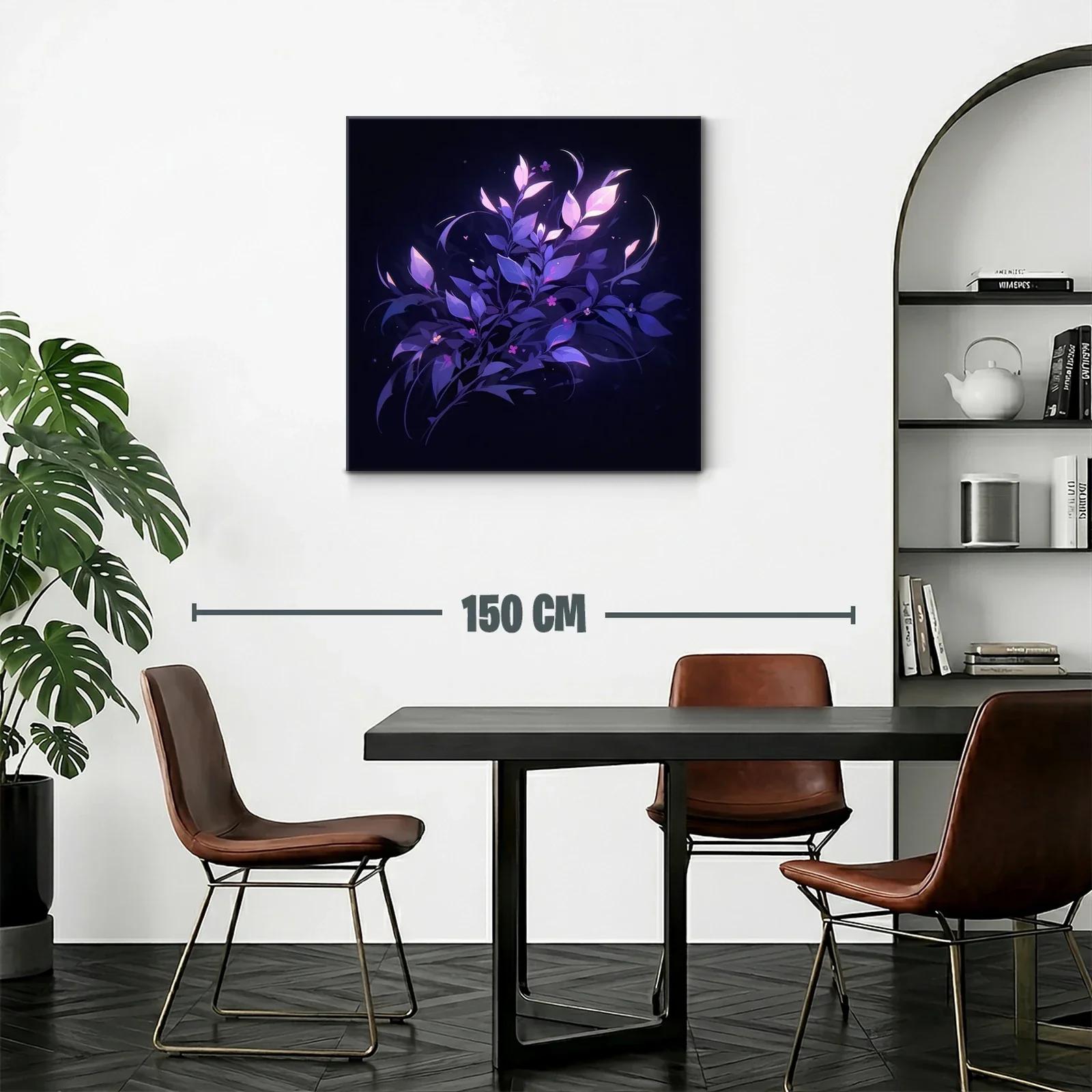 Composición floral en tonos violeta y púrpura luminosos — miniatura 2
