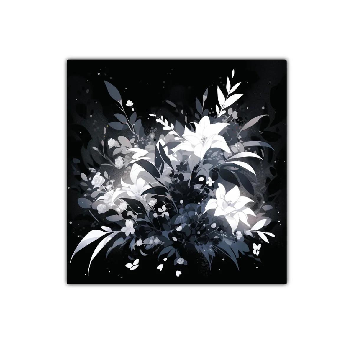 Ramo místico en tonos blanco y negro para decorar