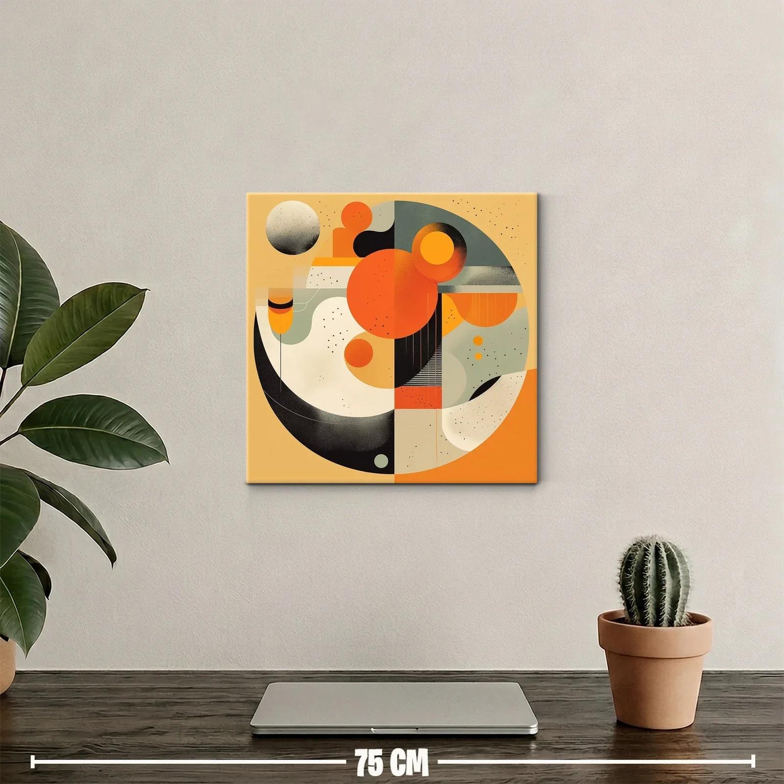 Composición geométrica con tonos cálidos y contraste sutil — miniatura 2