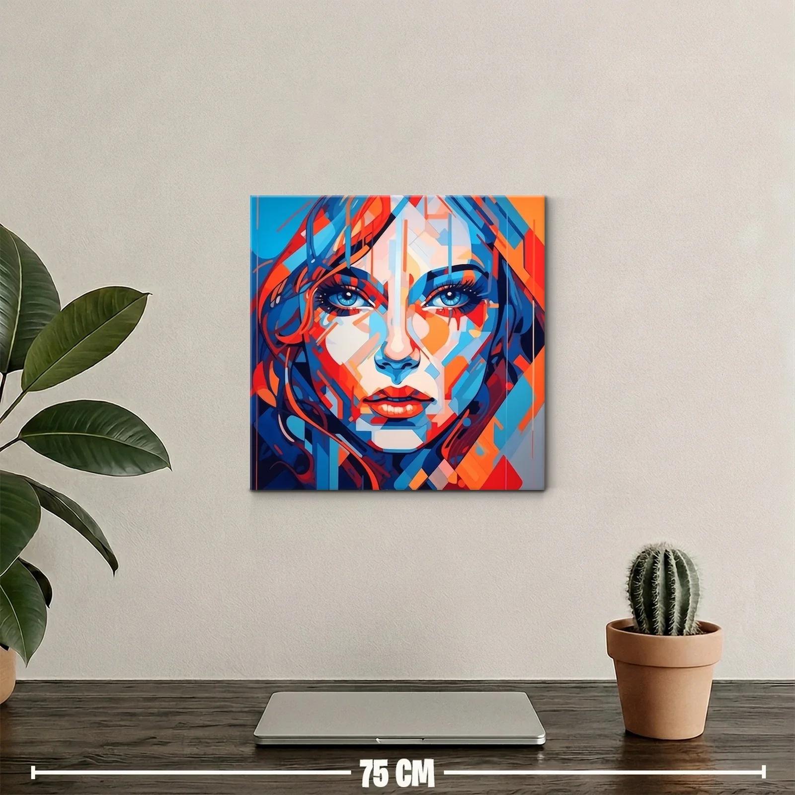 Retrato contemporáneo vibrante con contrastes intensos — miniatura 2