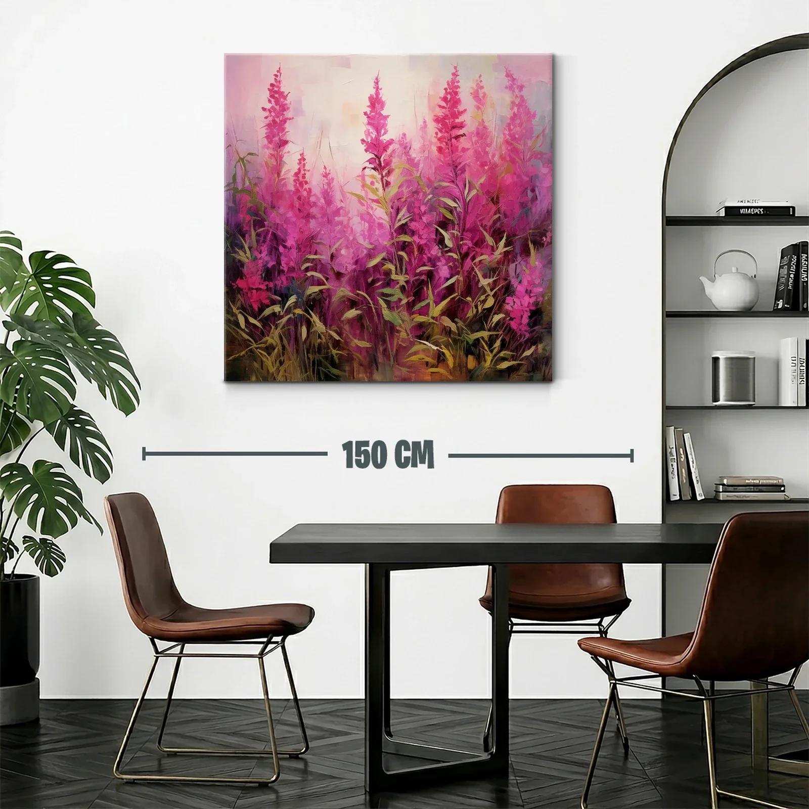 Cuadro con flores fucsias que transmiten energía y vitalidad — miniatura 2