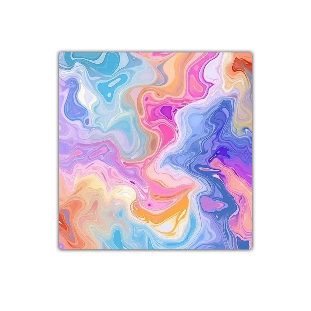 Cuadro abstracto en tonos pastel para decoración moderna