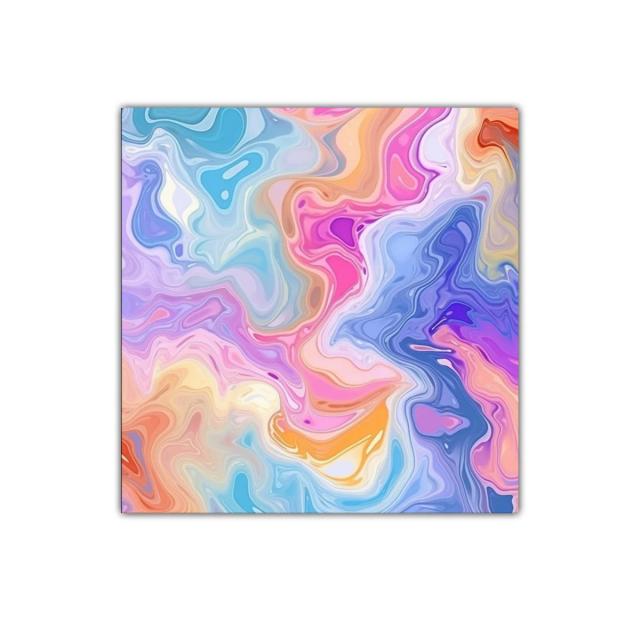 Cuadro abstracto en tonos pastel para decoración moderna