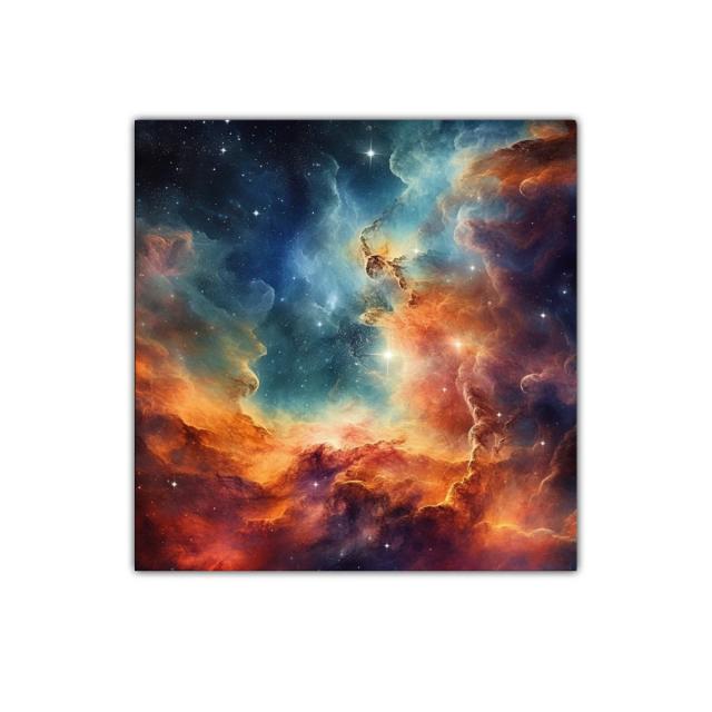 Cuadro decorativo nebulosa cósmica llena de color