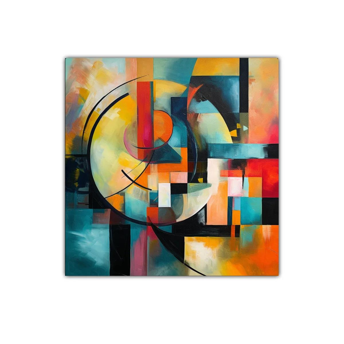 Composición abstracta vibrante con formas geométricas armoniosas — imagen principal