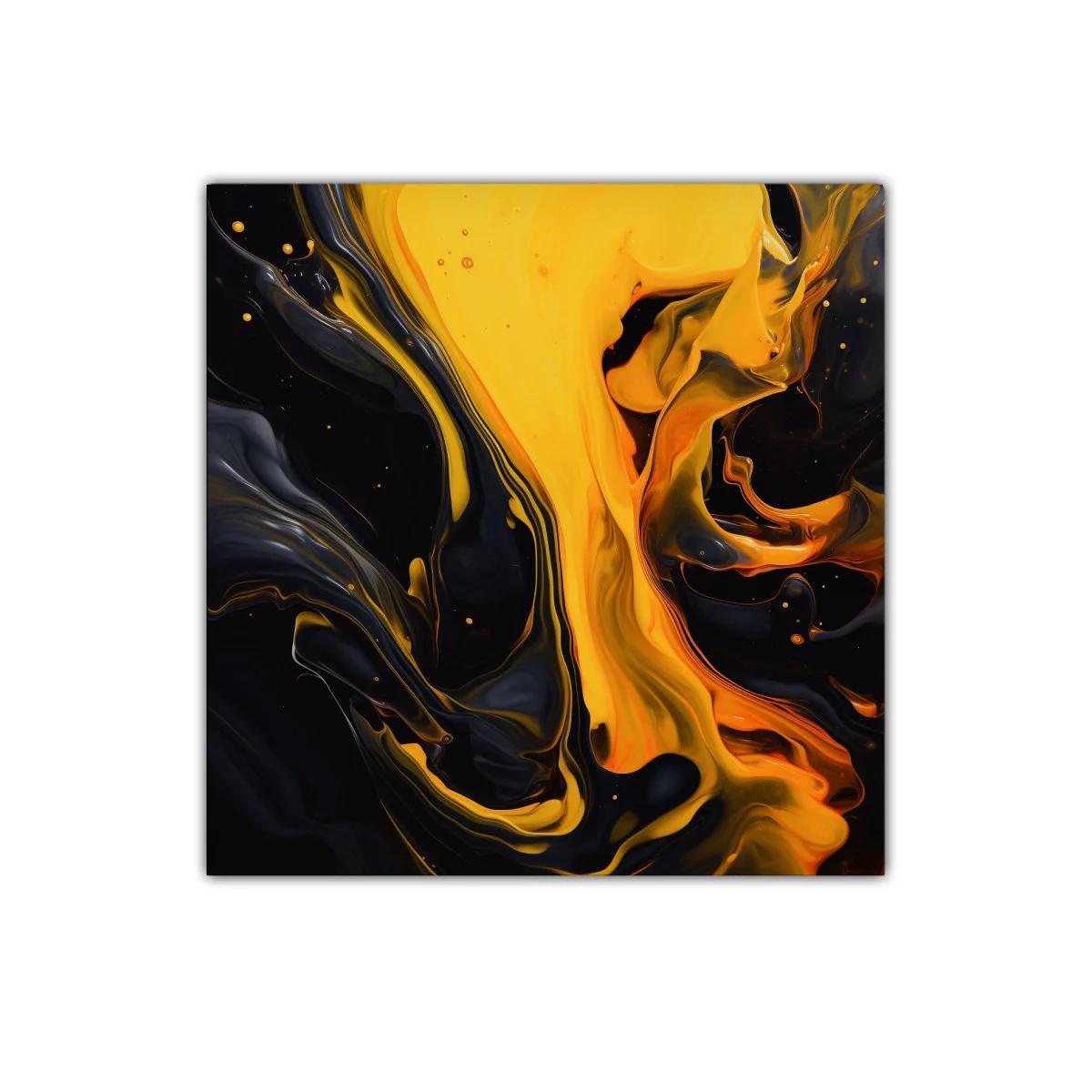 Explosión de color en negro y amarillo vibrante — imagen principal
