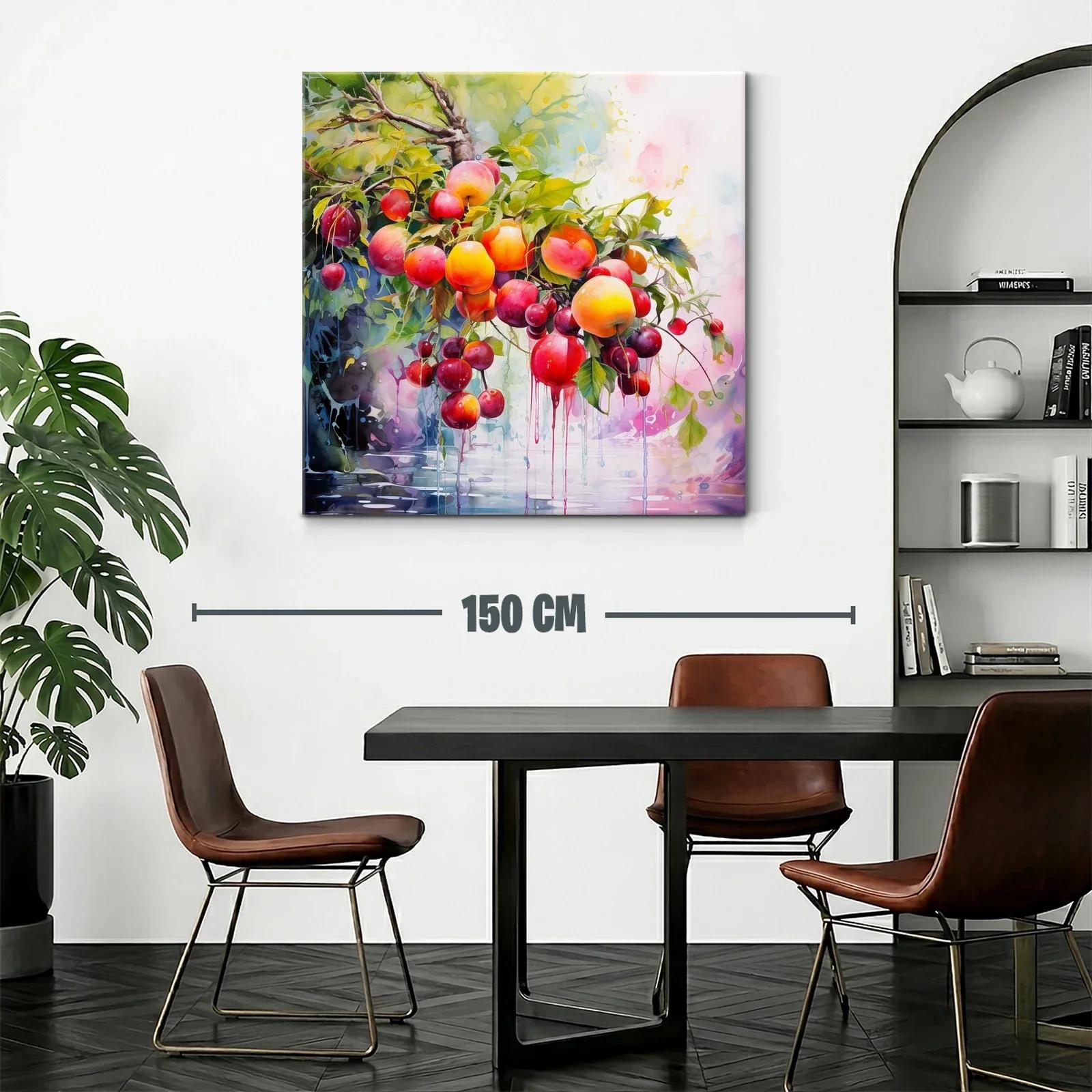 Frutos vibrantes colgantes en composición llena de vida — miniatura 2