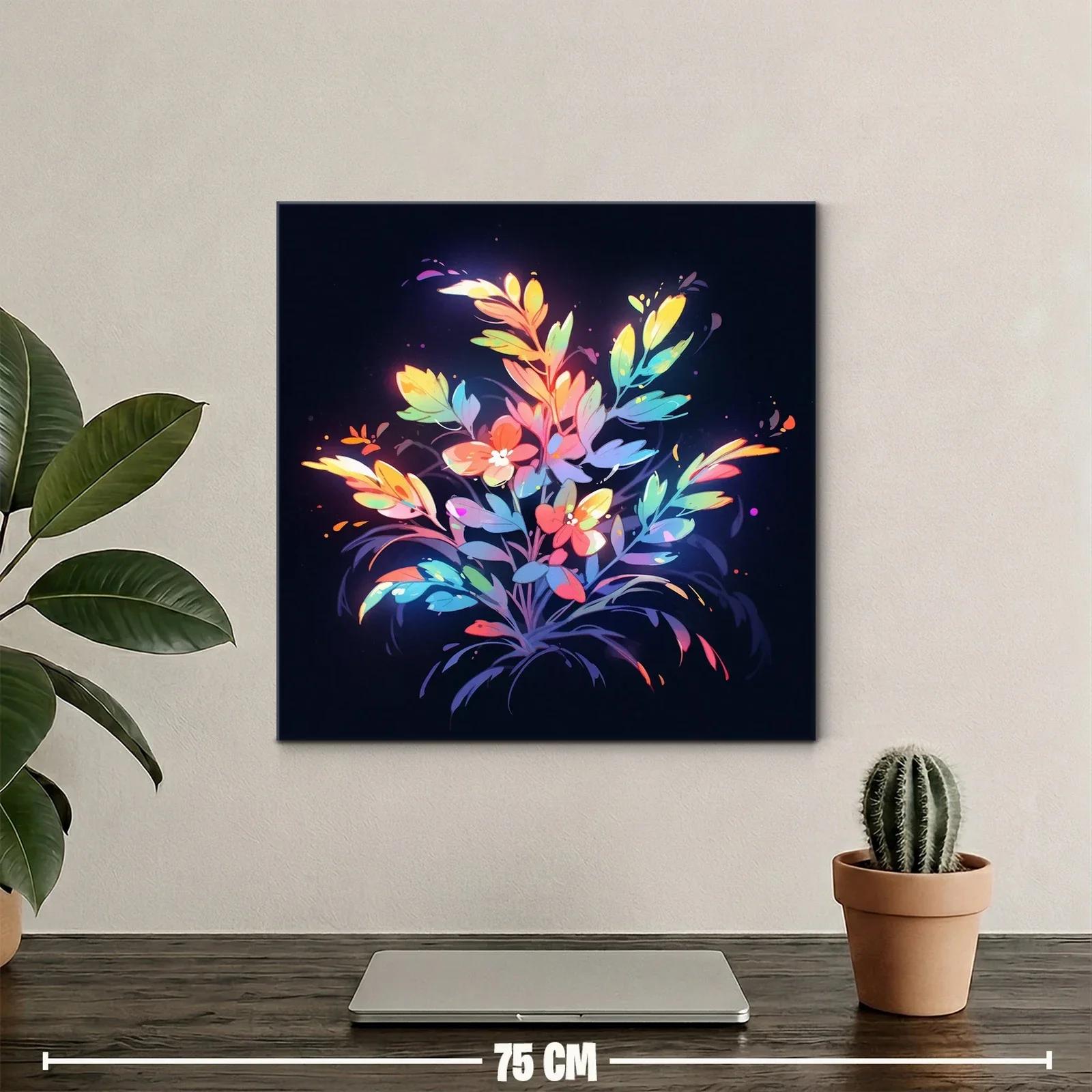 Ramo de flores vibrantes sobre fondo oscuro — miniatura 2