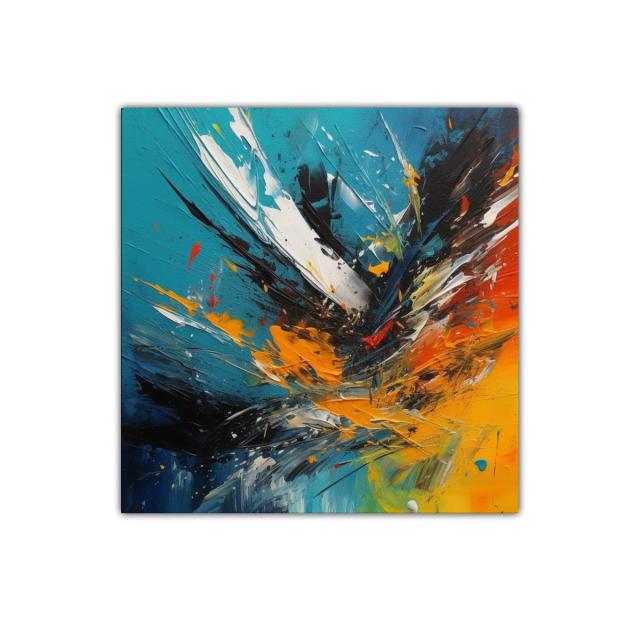 Explosión de color con vibrantes contrastes energéticos