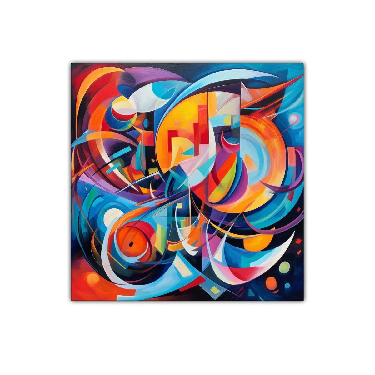 Composición abstracta con formas y colores vibrantes — miniatura 1