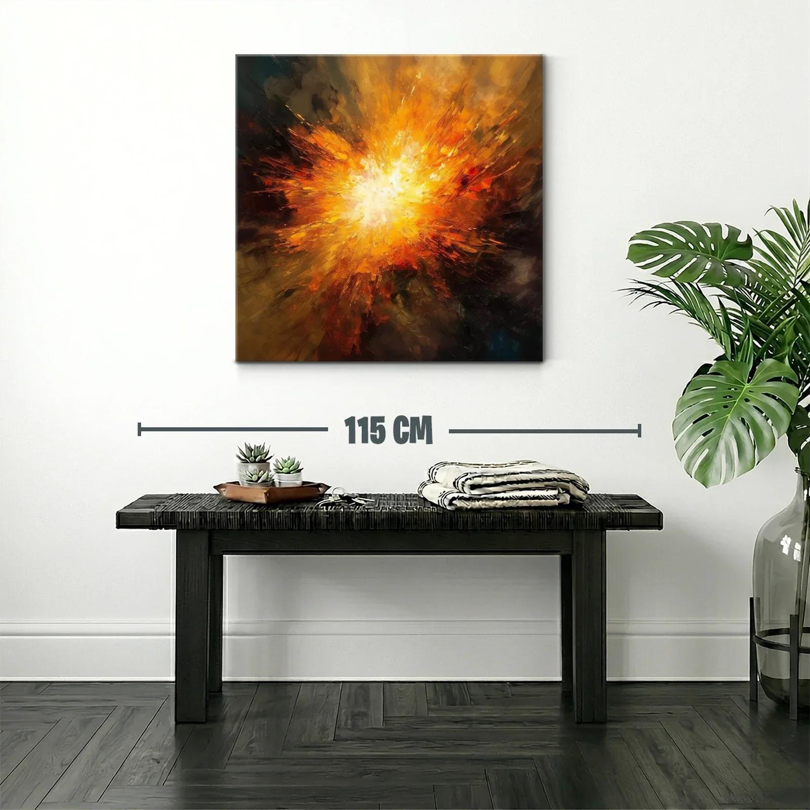 Explosión de luz cálida en explosión abstracta vibrante — miniatura 2