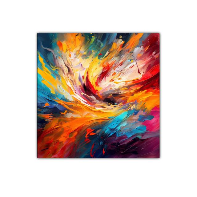 Explosión de color en arte abstracto vibrante y dinámico