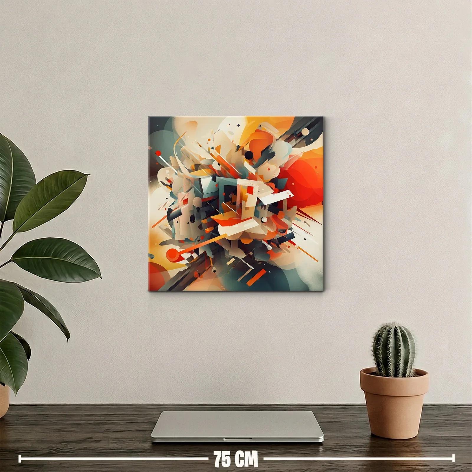 Composición abstracta llena de energía y contraste cromático — miniatura 2