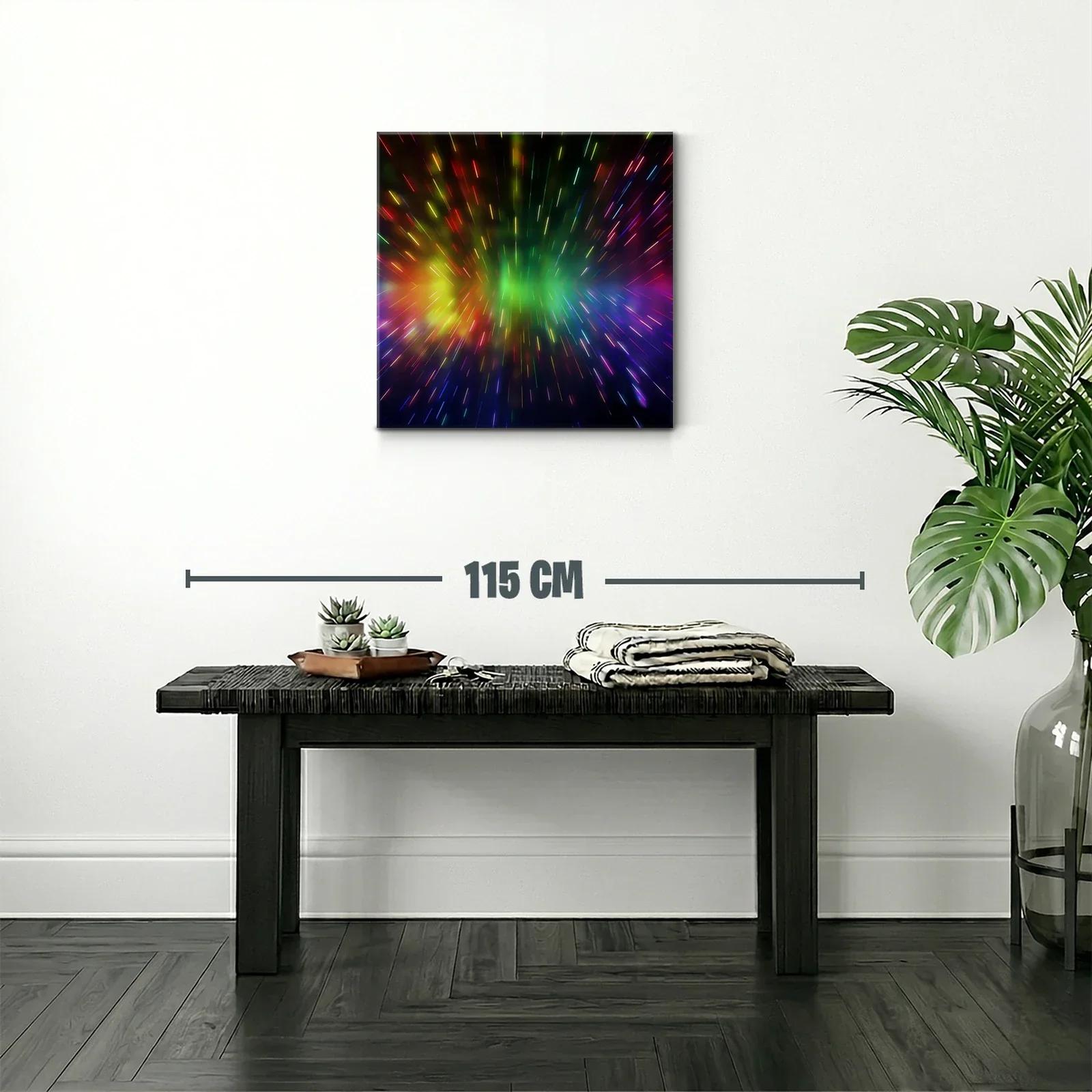 Explosión de luces vibrantes en movimiento caleidoscópico — miniatura 2