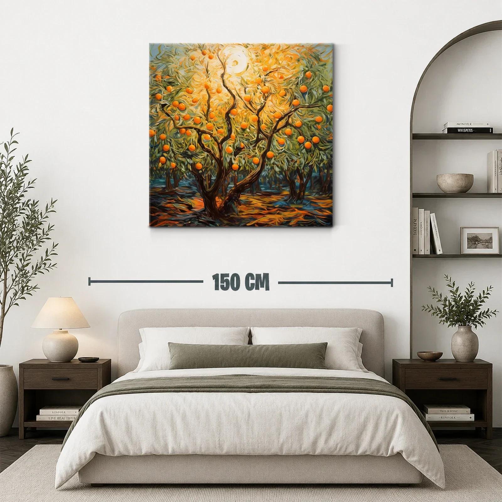 Árbol de naranjas iluminado por sol radiante — miniatura 3